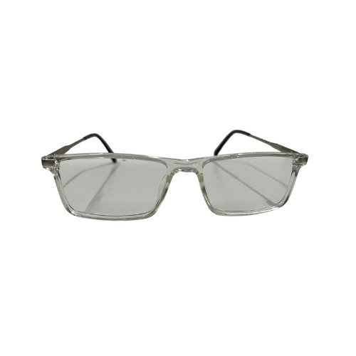 N Specs Anti-reflective, fully lightweight, grey-black glossy square unisex glasses with zero power and reflection-free computer lenses - /-