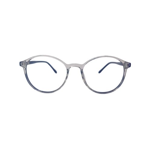 Untitled design (47) Blue Transparent Full Rim Round With lens
